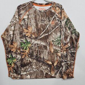 Master Sportsman Realtree‎ Edge Camo Long Sleeve Quick Dry Mesh Mens Large Shirt